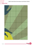 Golden Tropical Sunset Lake Tapestry Crochet Pattern 100x150 Stitches PDF