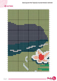 Koi Fish Tapestry Crochet Pattern: Japanese Pond Wall Hanging (PDF Pattern)