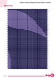 Modern Violet Leaf Tapestry Crochet Pattern 140x200 PDF | Botanical Wall Hanging Design