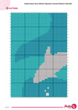 Underwater Orca Tapestry Crochet Pattern: Whale Wall Hanging (120x180 Stitches PDF)