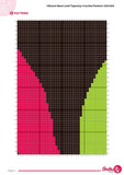 Vibrant Neon Leaf Tapestry Crochet Pattern 120x160 Stitches PDF