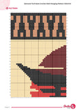 Samurai Torii Gate Crochet Pattern: Japanese Tapestry Wall Hanging (PDF Download 100x140 Stitches)