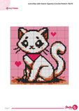 Kitty Tapestry Crochet Pattern: Cartoon Cat Wall Hanging (PDF Pattern 75x75 Stitches)