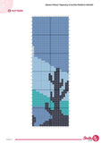 Desert Moon Crochet Pattern: Boho Tapestry Wall Hanging (PDF Download 60x90 Stitches)