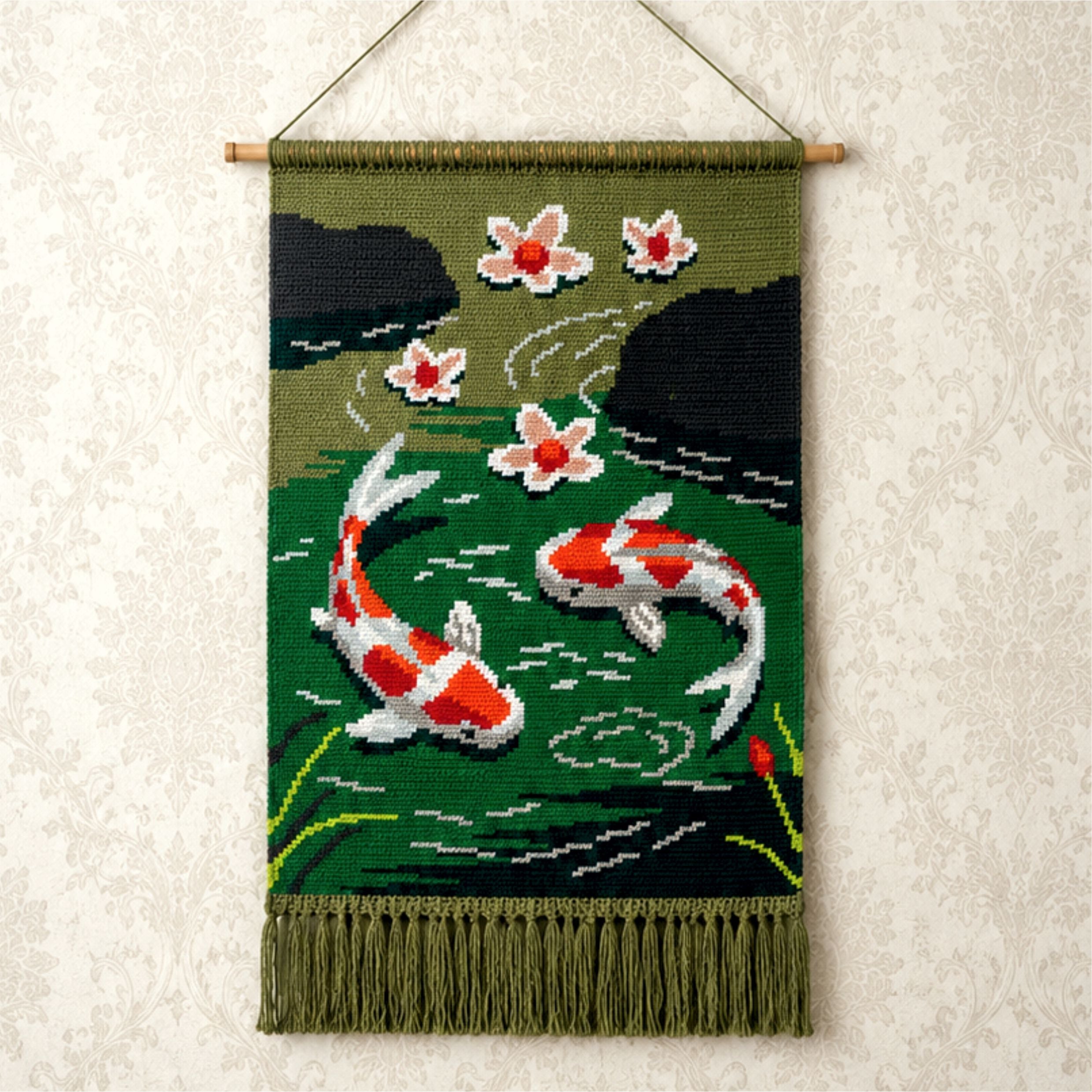 Koi Fish Tapestry Crochet Pattern